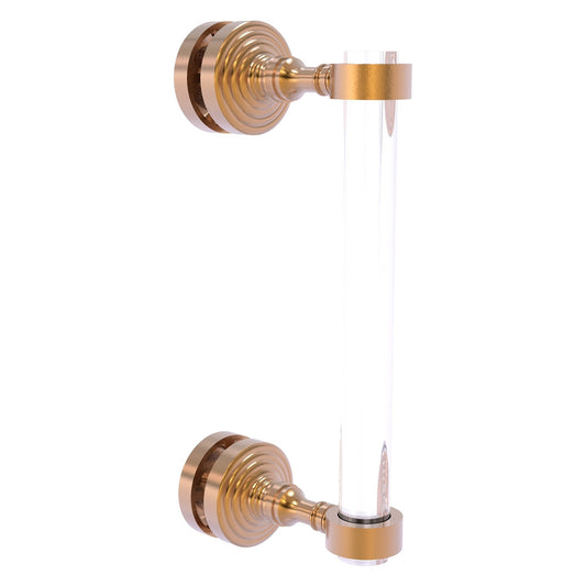 Allied Brass Pacific Grove 5.2" x 2.2" Brushed Bronze Solid Brass 8-Inch Single Side Shower Door Pull