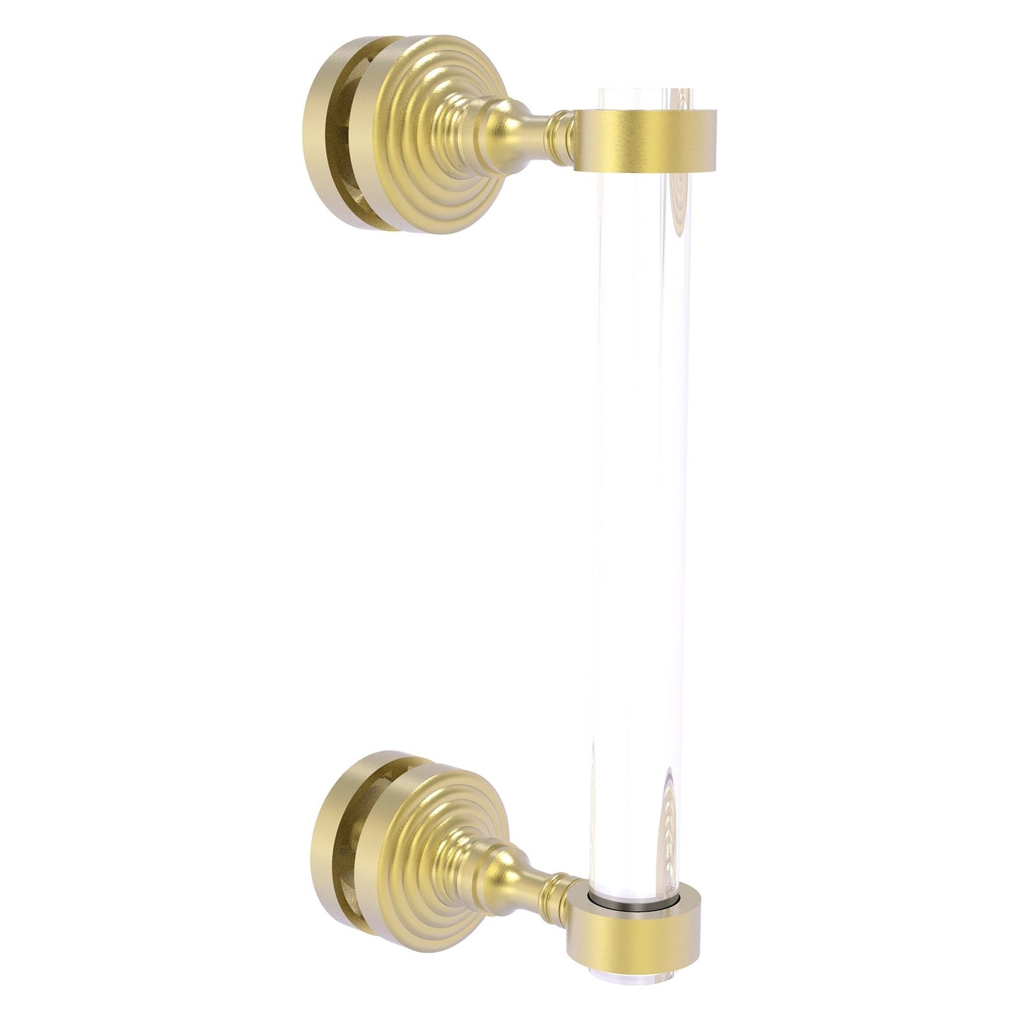 Allied Brass Pacific Grove 5.2" x 2.2" Satin Brass Solid Brass 8-Inch Single Side Shower Door Pull