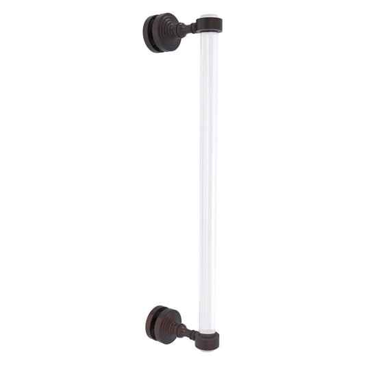 Allied Brass Pacific Grove 5.2" x 2.2" Venetian Bronze Solid Brass 18-Inch Single Side Shower Door Pull