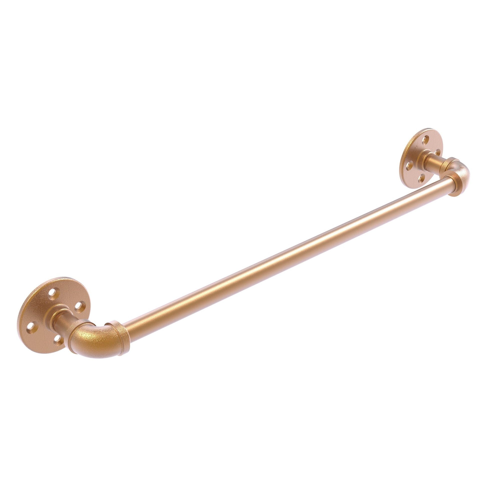 Allied Brass Pipeline 18" x 3.3" Brushed Bronze Solid Brass Towel Bar
