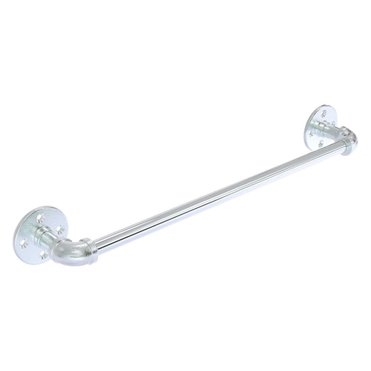 Allied Brass Pipeline 18" x 3.3" Polished Chrome Solid Brass Towel Bar