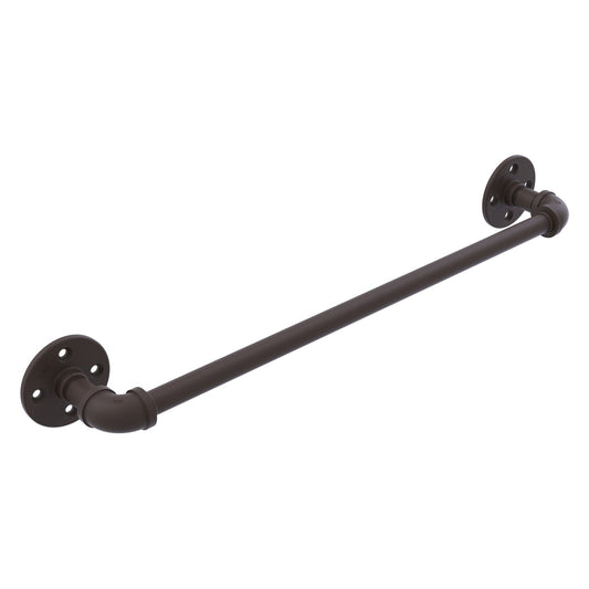 Allied Brass Pipeline 24" x 3.3" Oil Rubbed Bronze Solid Brass Towel Bar