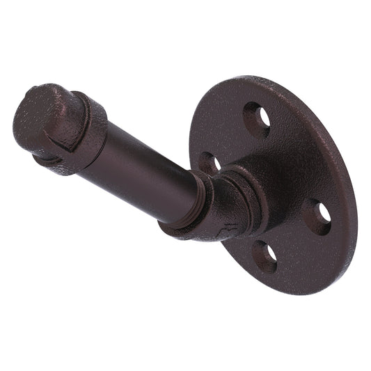 Allied Brass Pipeline 3" x 3.4" Antique Bronze Solid Brass Single Robe Hook