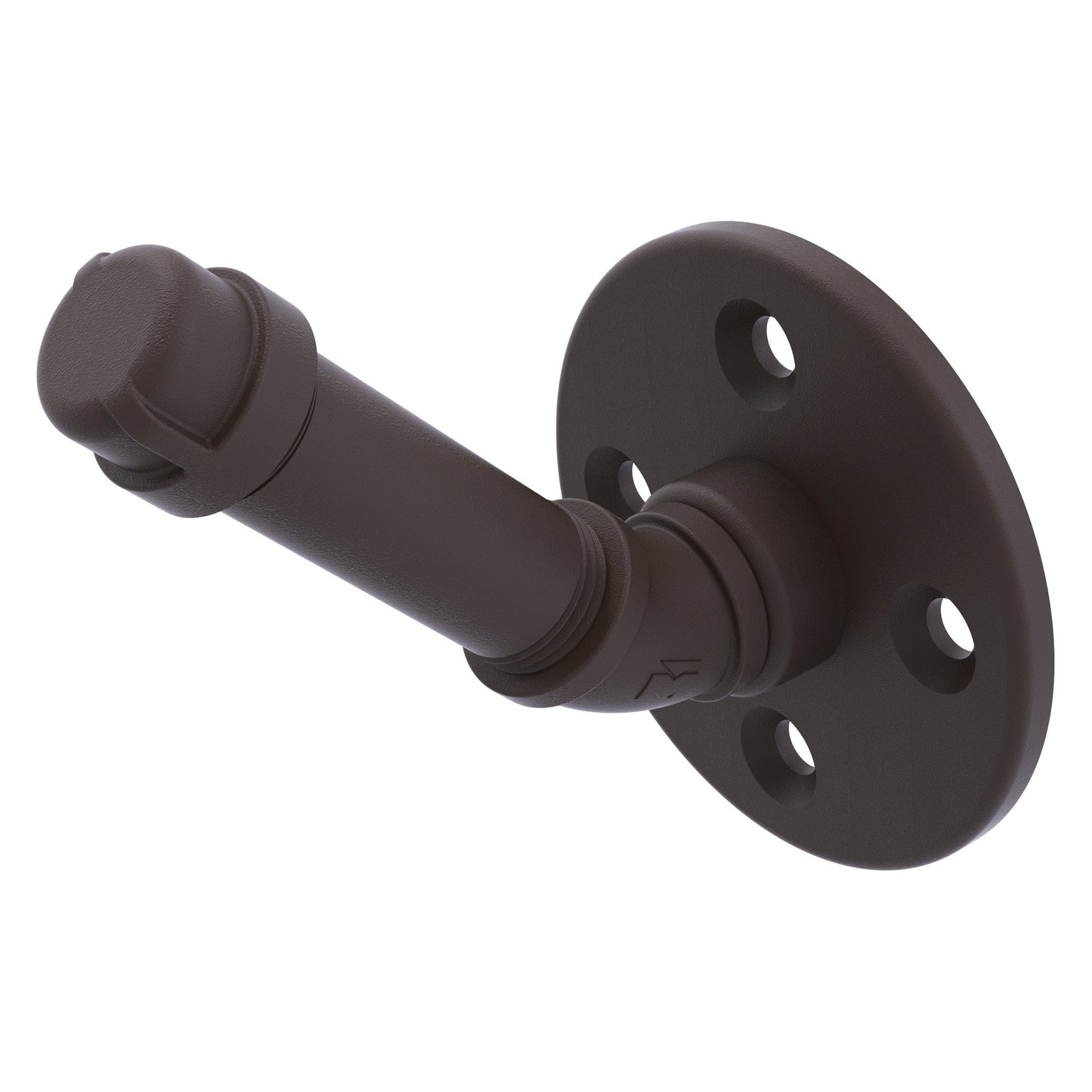 Allied Brass Pipeline 3" x 3.4" Oil Rubbed Bronze Solid Brass Single Robe Hook