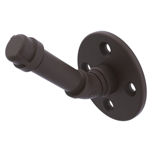 Allied Brass Pipeline 3" x 3.4" Oil Rubbed Bronze Solid Brass Single Robe Hook