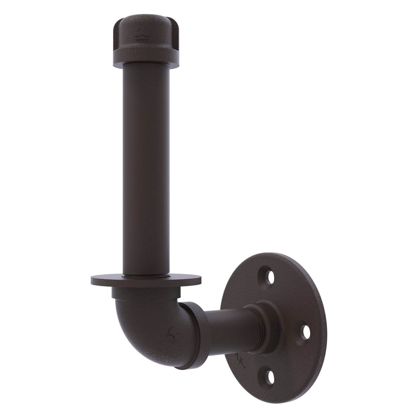 Allied Brass Pipeline 3" x 4.1" Oil Rubbed Bronze Solid Brass Upright Toilet Paper Holder