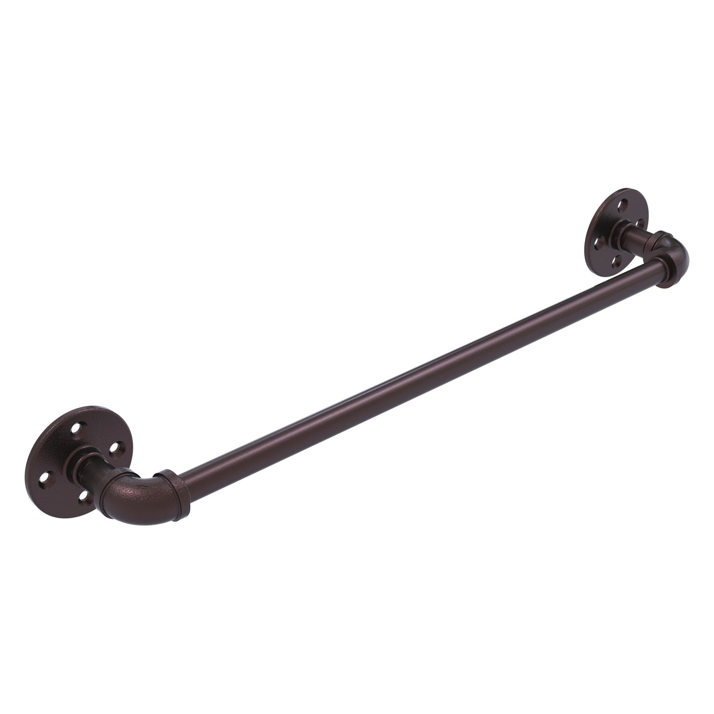 Allied Brass Pipeline 30" x 3.3" Antique Bronze Solid Brass Towel Bar
