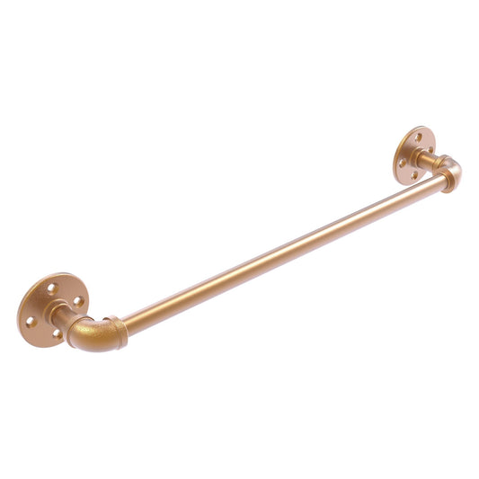 Allied Brass Pipeline 30" x 3.3" Brushed Bronze Solid Brass Towel Bar