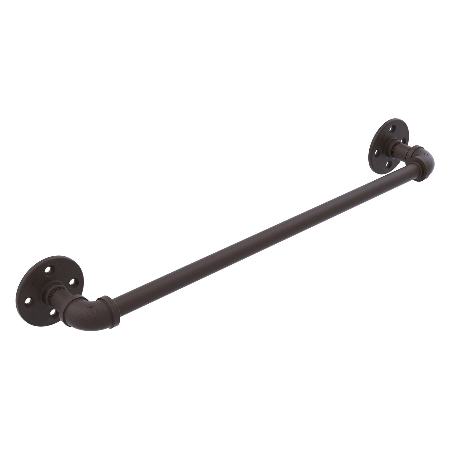 Allied Brass Pipeline 30" x 3.3" Oil Rubbed Bronze Solid Brass Towel Bar
