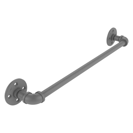 Allied Brass Pipeline 36" x 3.3" Matte Gray Solid Brass Towel Bar