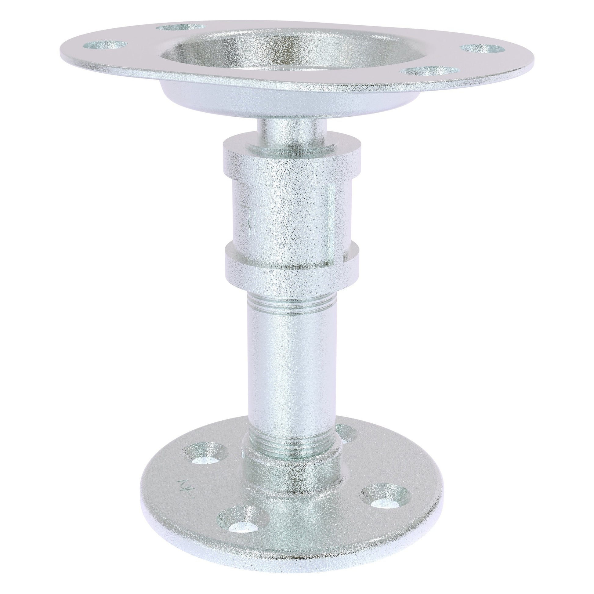 Allied Brass Pipeline 4.3" x 3.2" Polished Chrome Solid Brass Vanity Top Toothbrush Holder