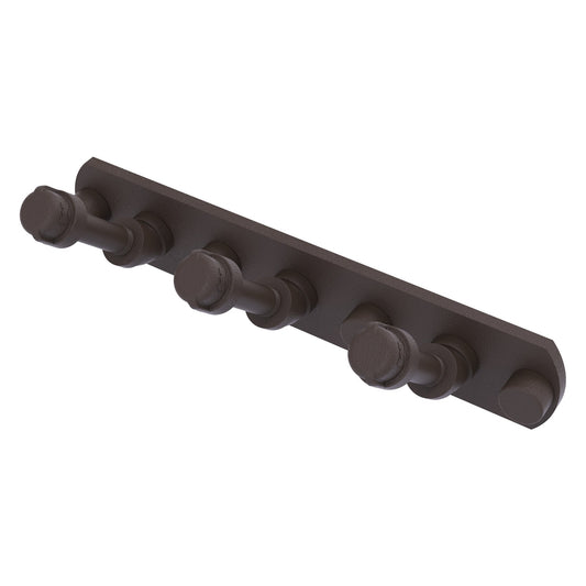 Allied Brass Pipeline 8" x 2.5" Oil Rubbed Bronze Solid Brass 3-Position Multi Hook