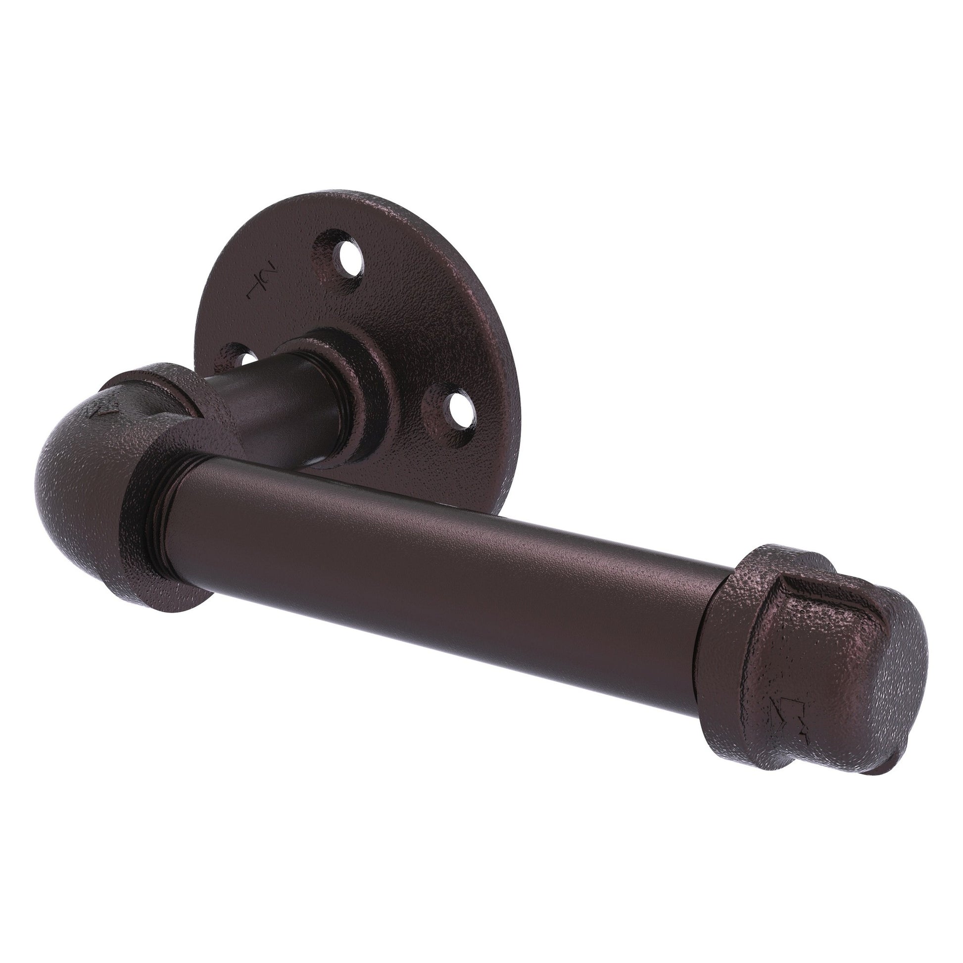 Allied Brass Pipeline 8" x 4.1" Antique Bronze Solid Brass European Style Toilet Tissue Holder