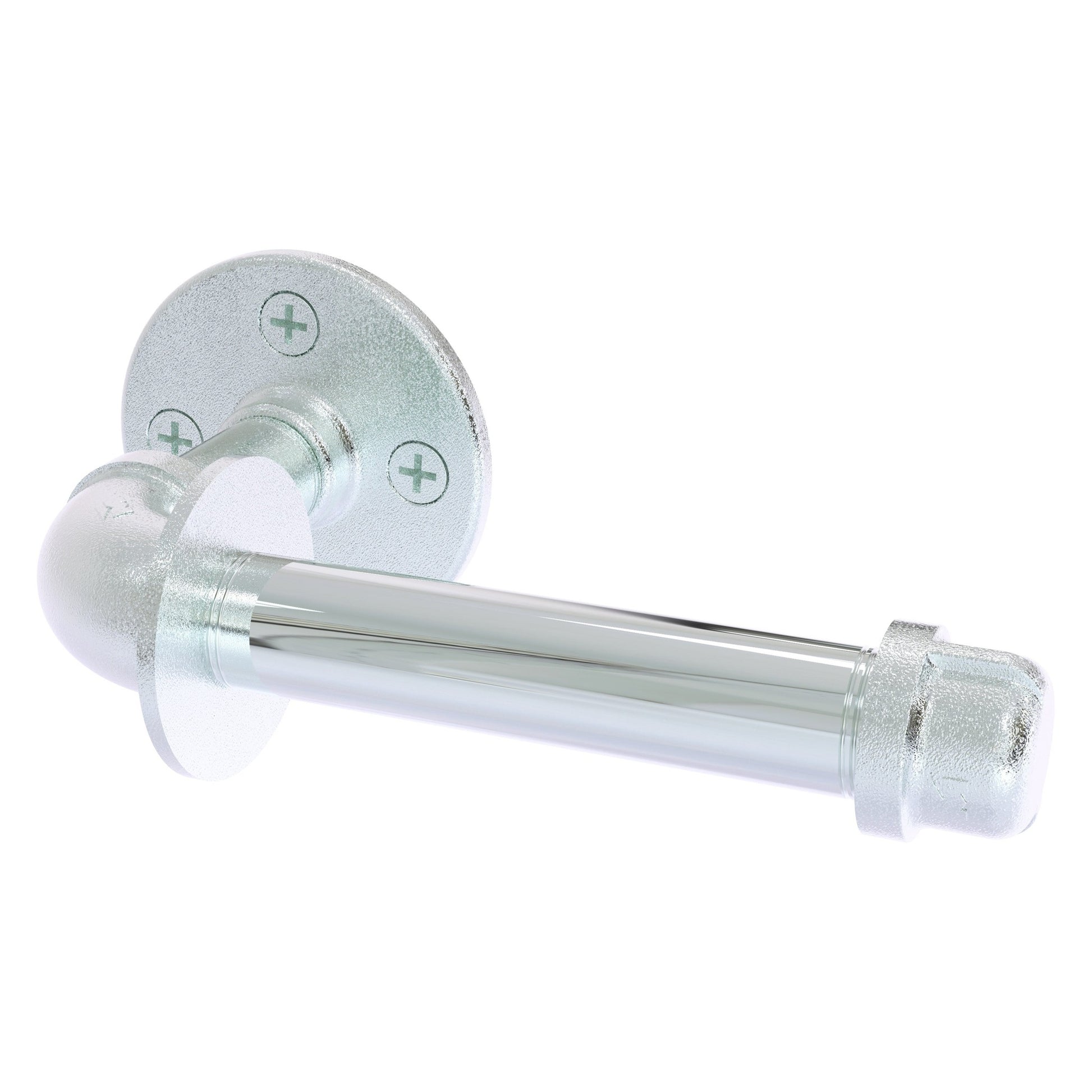 Allied Brass Pipeline 8" x 4.1" Polished Chrome Solid Brass European Style Toilet Tissue Holder
