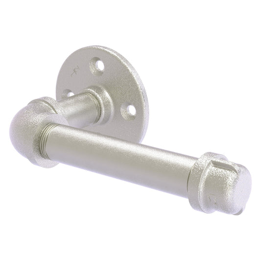 Allied Brass Pipeline 8" x 4.1" Satin Nickel Solid Brass European Style Toilet Tissue Holder