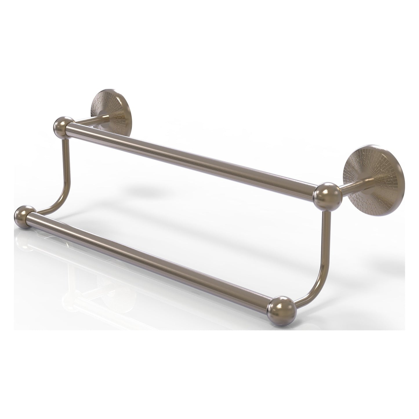 Allied Brass Prestige Monte Carlo 30" x 30" Antique Pewter Solid Brass 30-Inch Double Towel Bar