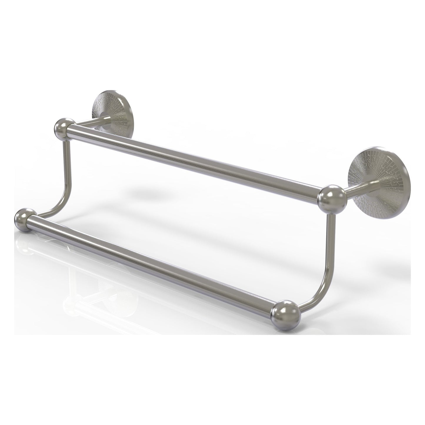 Allied Brass Prestige Monte Carlo 30" x 30" Satin Nickel Solid Brass 30-Inch Double Towel Bar