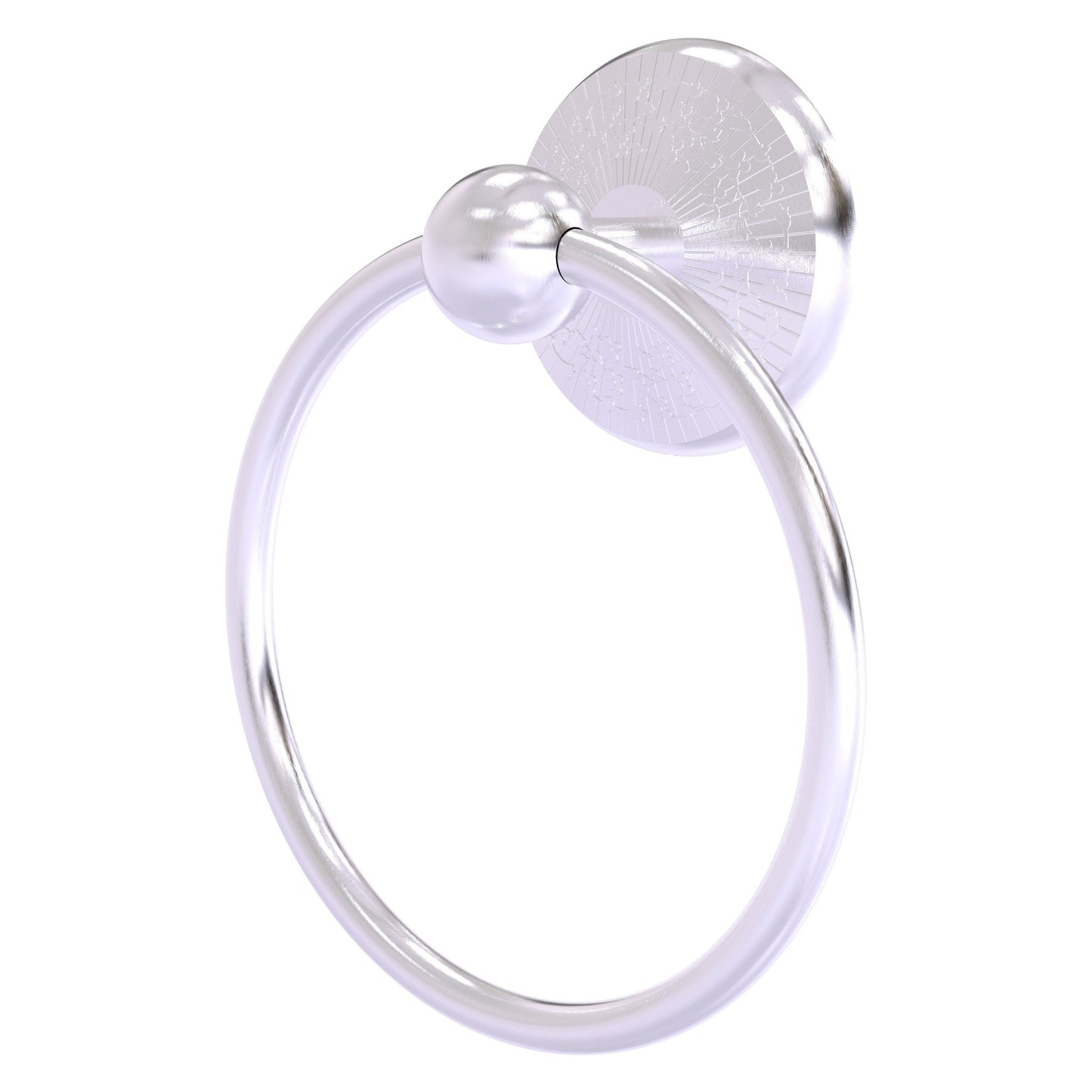 Allied Brass Prestige Monte Carlo 6" x 6" Satin Chrome Solid Brass Towel Ring