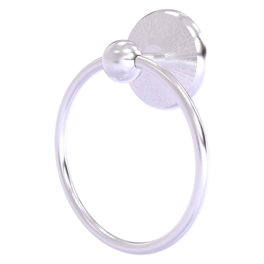 Allied Brass Prestige Monte Carlo 6" x 6" Satin Chrome Solid Brass Towel Ring