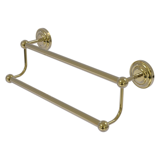 Allied Brass Prestige Que New 30" x 39" Unlacquered Brass Solid Brass 36-Inch Double Towel Bar