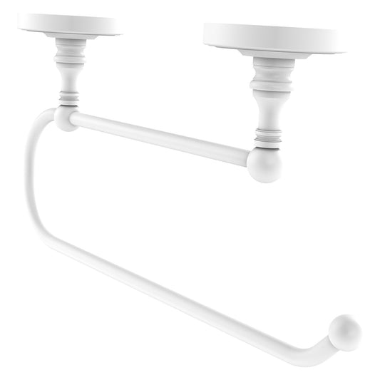 Allied Brass Prestige Regal 15" x 2.5" Matte White Solid Brass Under Cabinet Paper Towel Holder