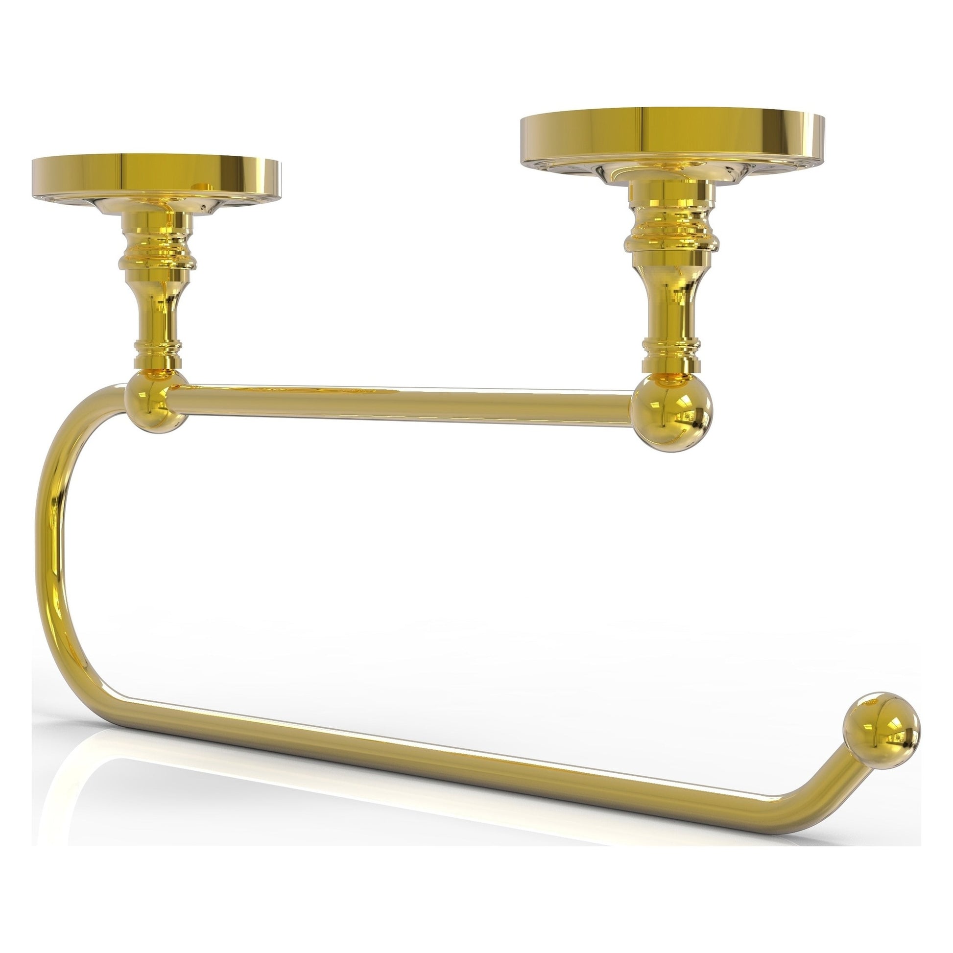 Allied Brass Prestige Regal 15" x 2.5" Polished Brass Solid Brass Under Cabinet Paper Towel Holder