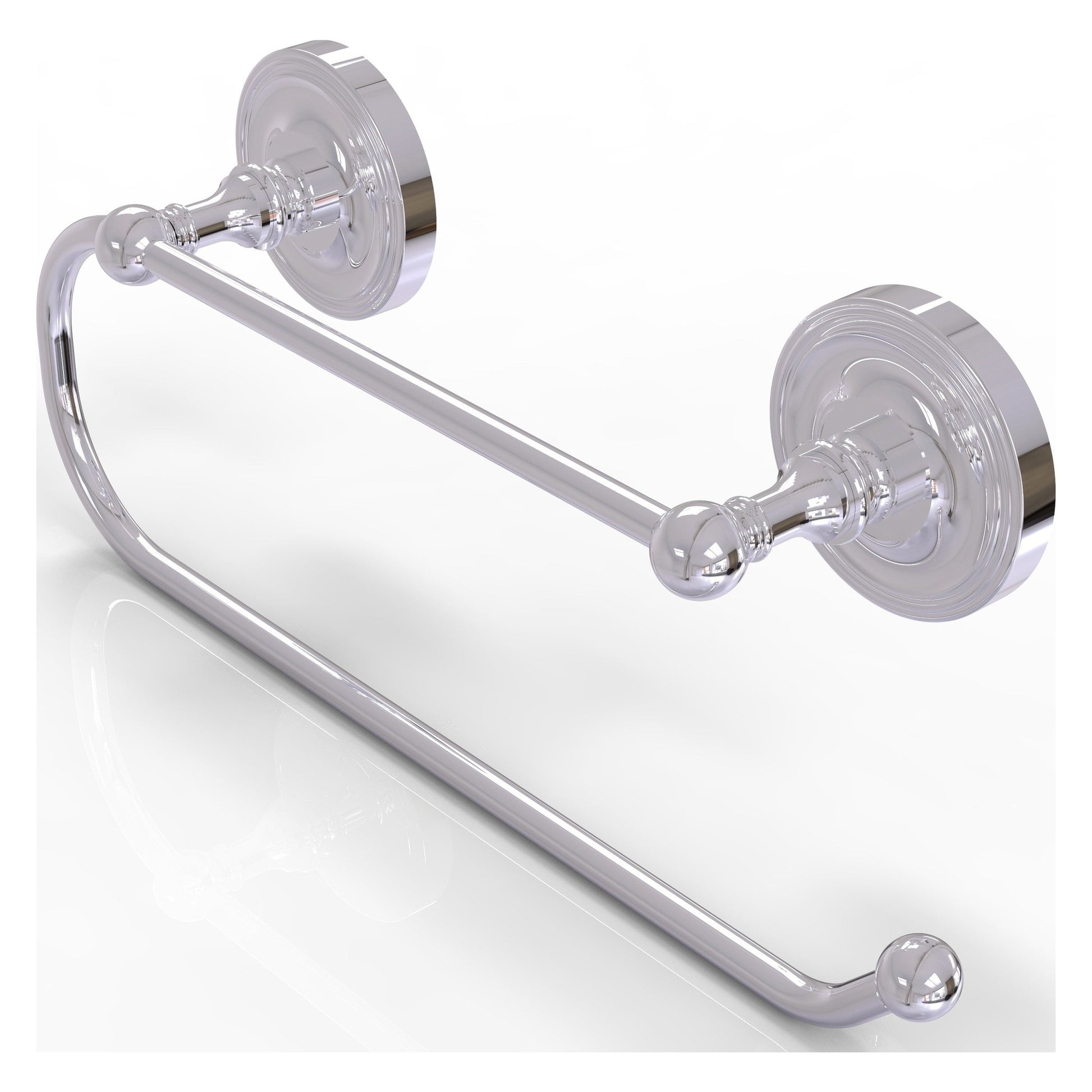 Allied Brass Prestige Regal 15" x 3.5" Polished Chrome Solid Brass Wall-Mounted Paper Towel Holder