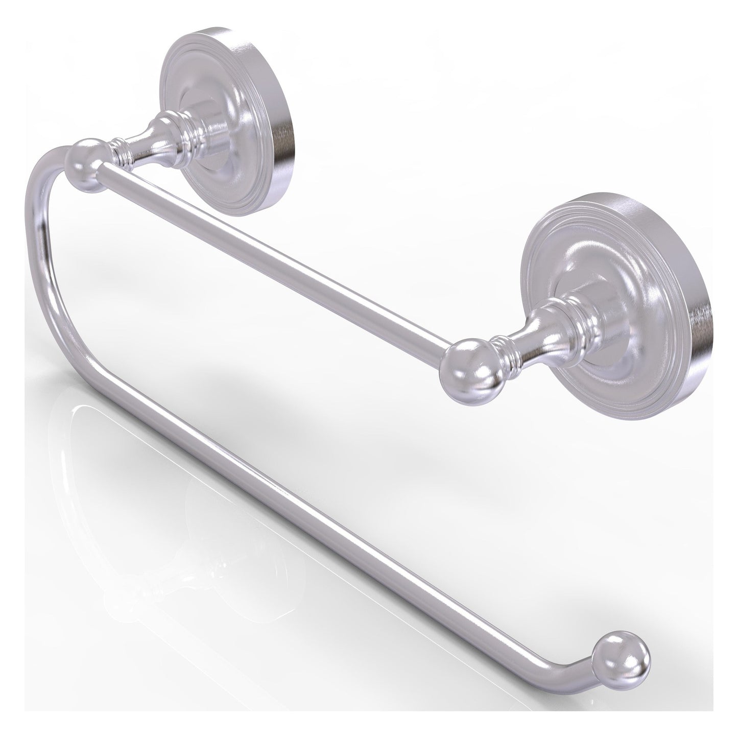 Allied Brass Prestige Regal 15" x 3.5" Satin Chrome Solid Brass Wall-Mounted Paper Towel Holder