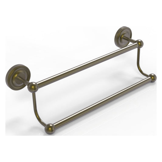 Allied Brass Prestige Regal 18" x 21" Antique Brass Solid Brass 18-Inch Double Towel Bar