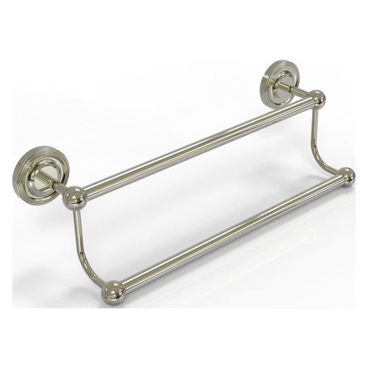 Allied Brass Prestige Regal 18" x 21" Polished Nickel Solid Brass 18-Inch Double Towel Bar