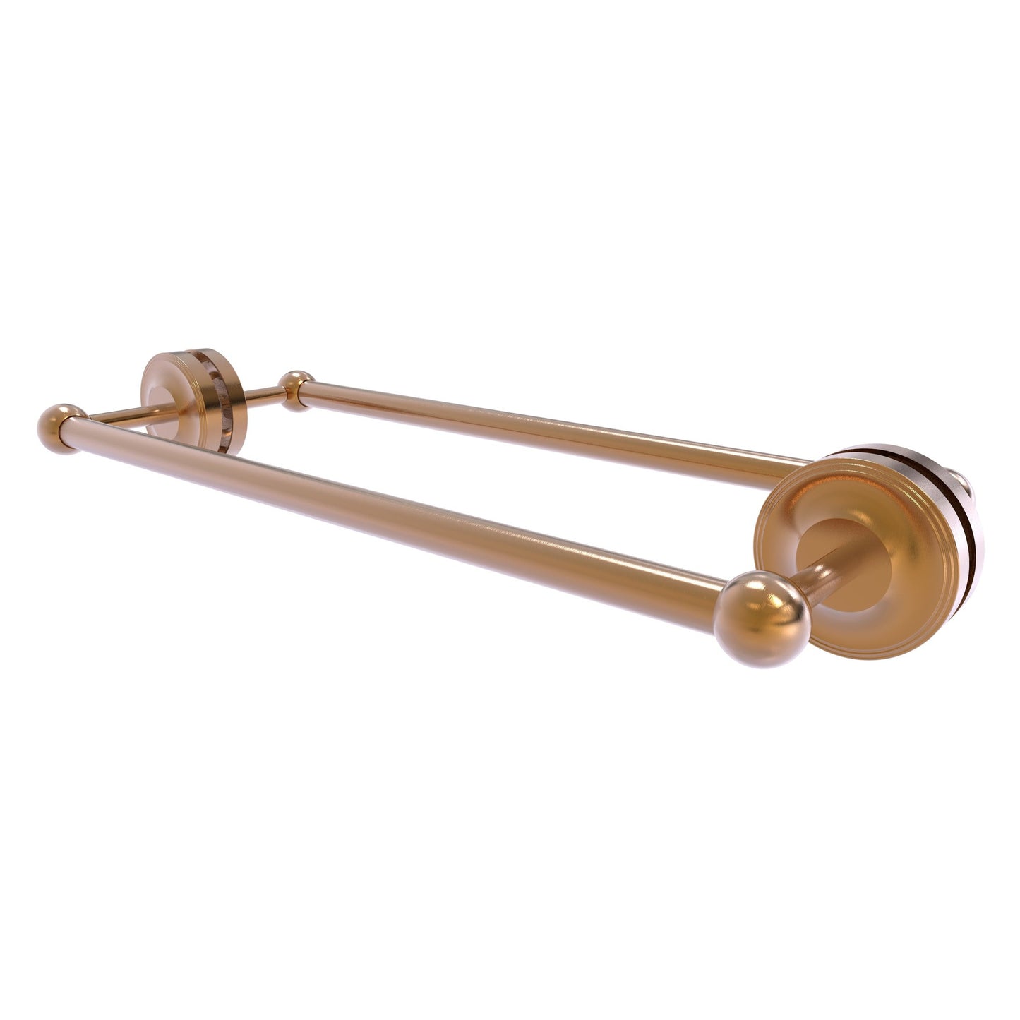 Allied Brass Prestige Regal 21" x 7.8" Brushed Bronze Solid Brass 18-inch Back-to-Back Shower Door Towel Bar