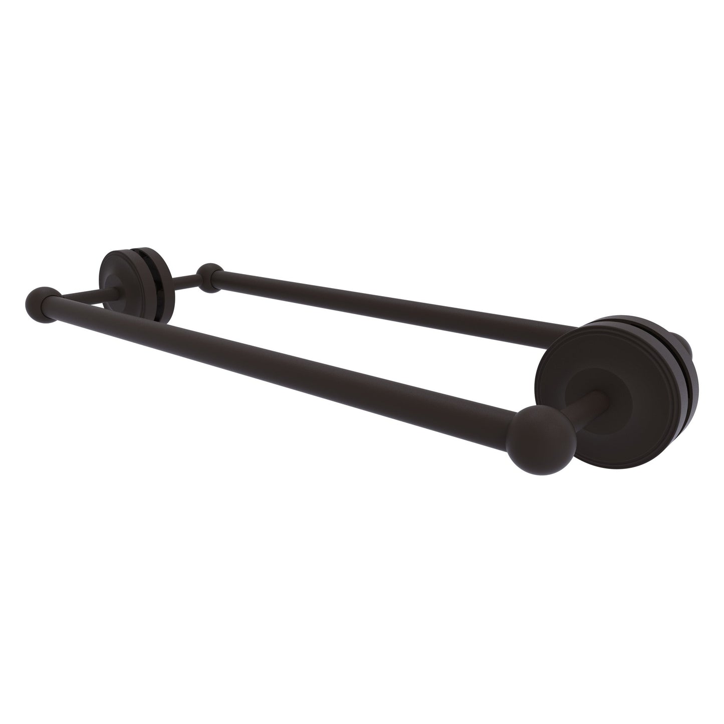 Allied Brass Prestige Regal 21" x 7.8" Oil Rubbed Bronze Solid Brass 18-inch Back-to-Back Shower Door Towel Bar