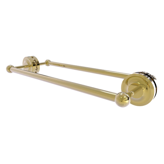 Allied Brass Prestige Regal 21" x 7.8" Unlacquered Brass Solid Brass 18-inch Back-to-Back Shower Door Towel Bar
