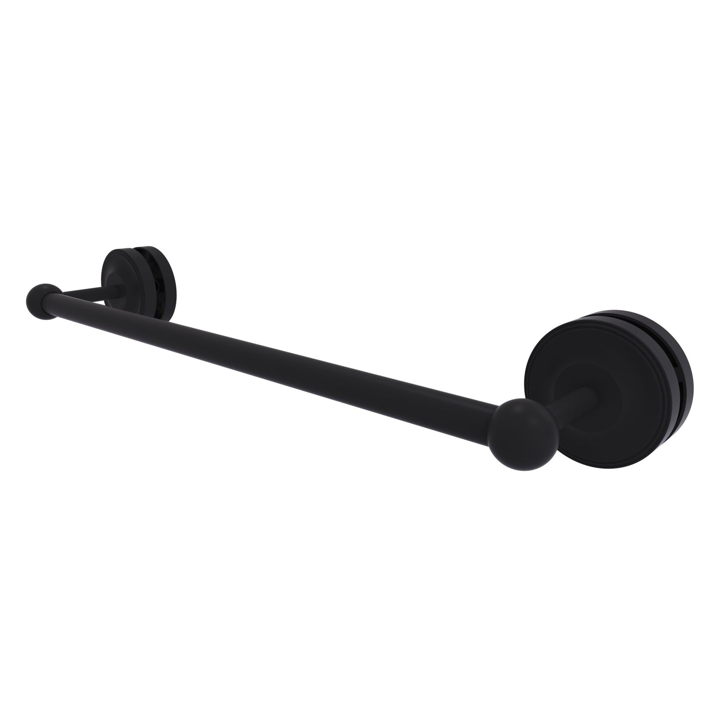 Allied Brass Prestige Regal 21" x N/A" Matte Black Solid Brass 18-Inch Shower Door Towel Bar