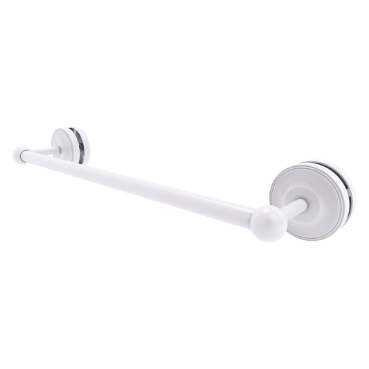 Allied Brass Prestige Regal 21" x N/A" Matte White Solid Brass 18-Inch Shower Door Towel Bar