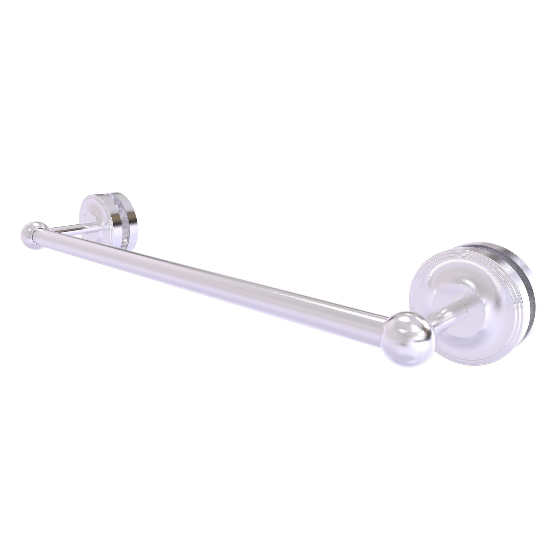 Allied Brass Prestige Regal 21" x N/A" Satin Chrome Solid Brass 18-Inch Shower Door Towel Bar