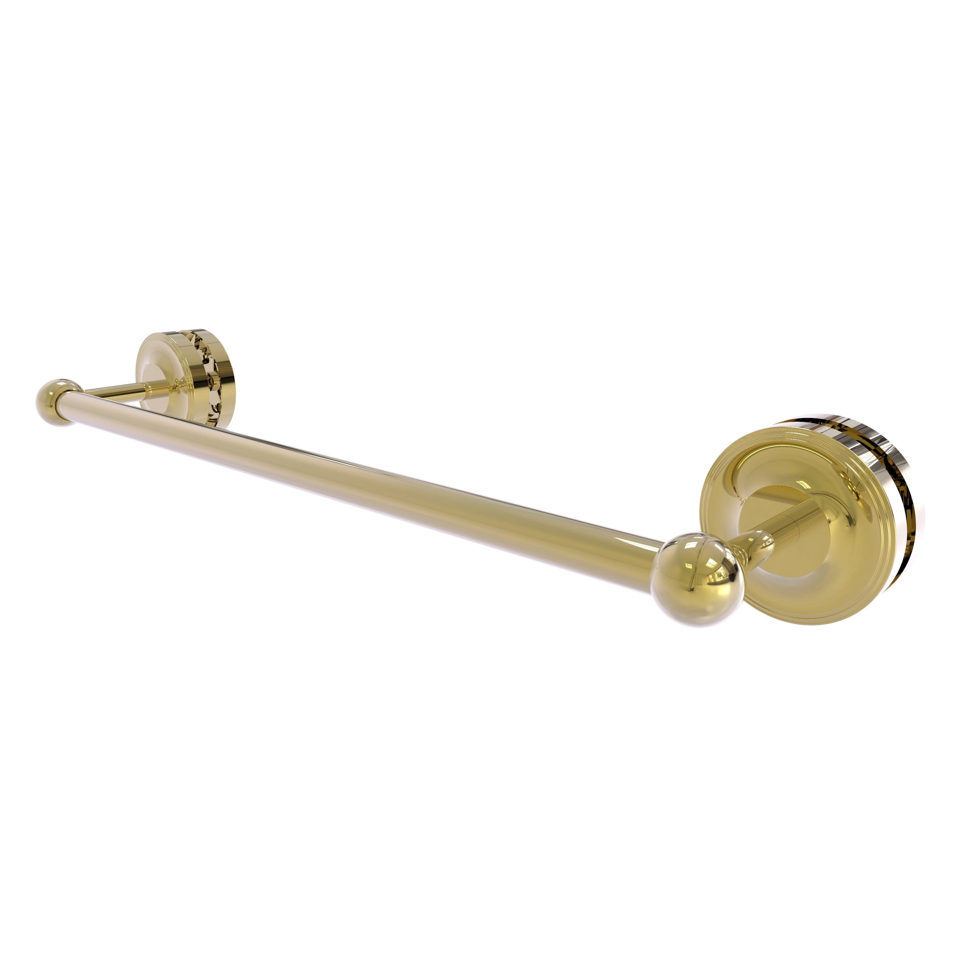 Allied Brass Prestige Regal 21" x N/A" Unlacquered Brass Solid Brass 18-Inch Shower Door Towel Bar