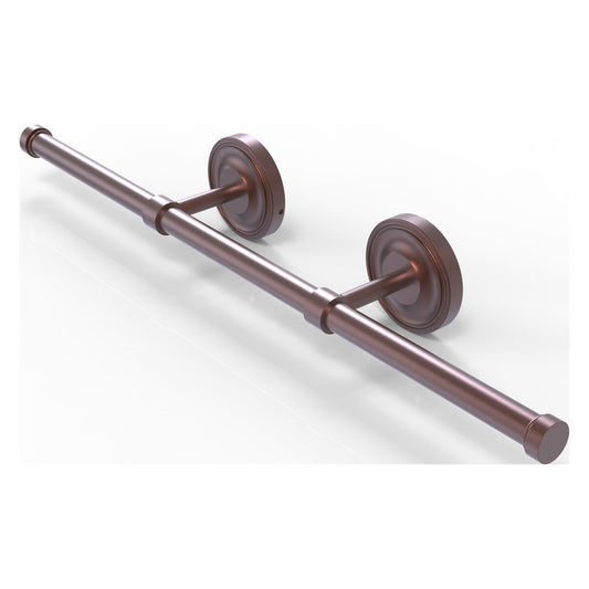 Allied Brass Prestige Regal 21.4" x 3.6" Antique Copper Solid Brass Wall-Mounted Horizontal Guest Towel Holder