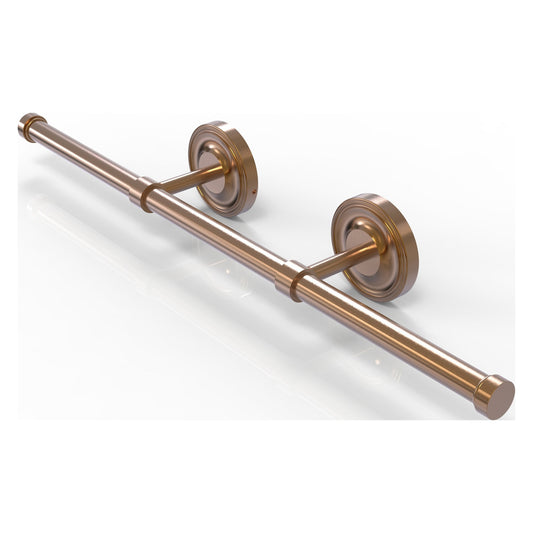 Allied Brass Prestige Regal 21.4" x 3.6" Brushed Bronze Solid Brass Wall-Mounted Horizontal Guest Towel Holder