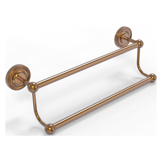 Allied Brass Prestige Regal 24" x 27" Brushed Bronze Solid Brass 24-Inch Double Towel Bar