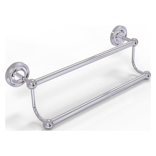 Allied Brass Prestige Regal 24" x 27" Polished Chrome Solid Brass 24-Inch Double Towel Bar