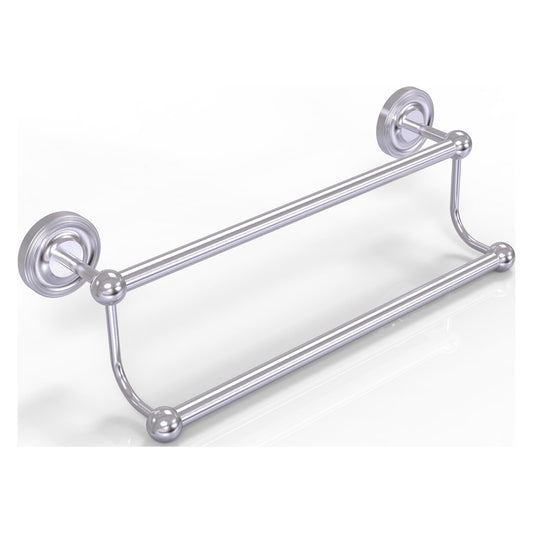 Allied Brass Prestige Regal 24" x 27" Satin Chrome Solid Brass 24-Inch Double Towel Bar