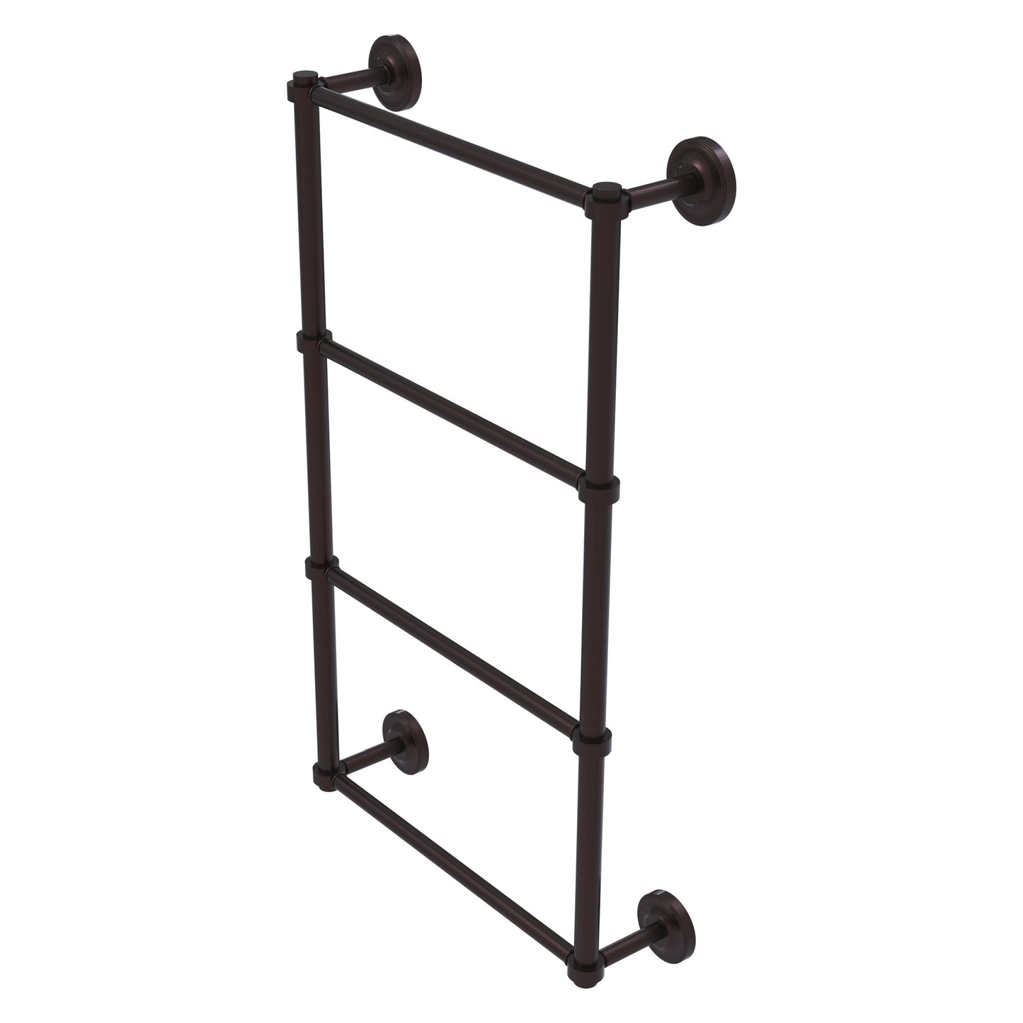 Allied Brass Prestige Regal 24" x 5.4" Antique Bronze Solid Brass 4-Tier 24 Inch Ladder Towel Bar