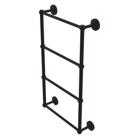 Allied Brass Prestige Regal 24" x 5.4" Oil Rubbed Bronze Solid Brass 4-Tier 24 Inch Ladder Towel Bar With Grooved Detail