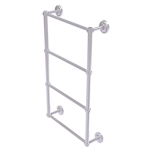 Allied Brass Prestige Regal 24" x 5.4" Satin Chrome Solid Brass 4-Tier 24 Inch Ladder Towel Bar