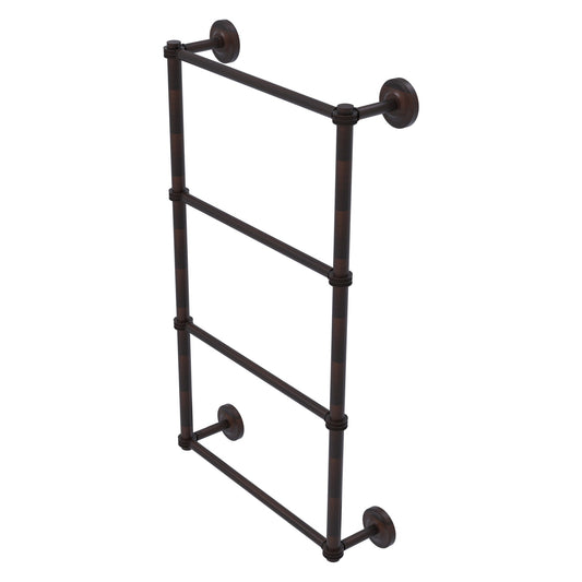 Allied Brass Prestige Regal 24" x 5.4" Venetian Bronze Solid Brass 4-Tier 24 Inch Ladder Towel Bar With Dotted Detail