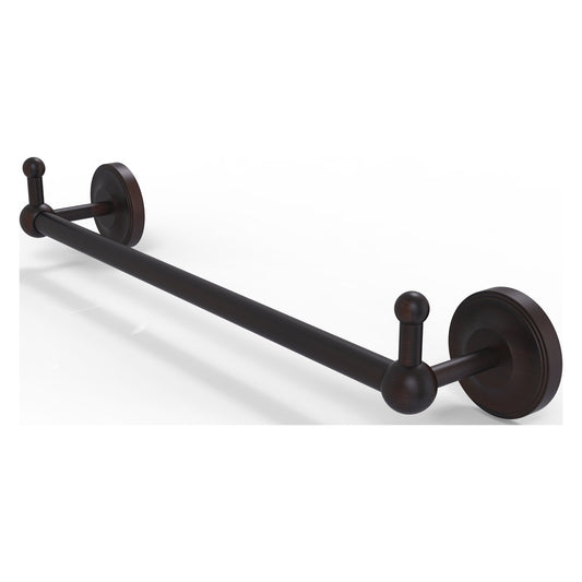 Allied Brass Prestige Regal 26.25" x 3.8" Venetian Bronze Solid Brass 24-Inch Towel Bar With Integrated Hooks