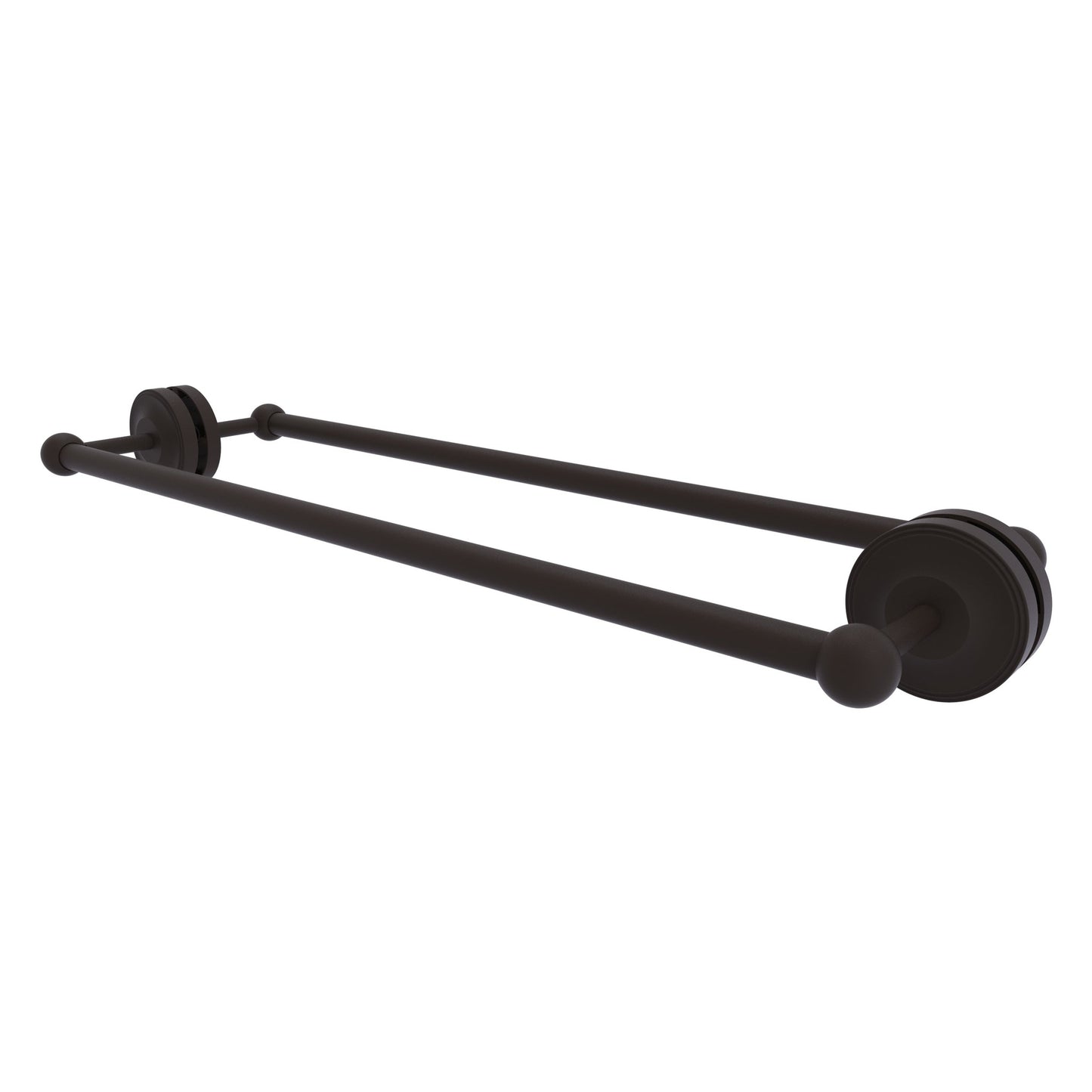 Allied Brass Prestige Regal 27" x 7.8" Oil Rubbed Bronze Solid Brass 24-Inch Back-to-Back Shower Door Towel Bar