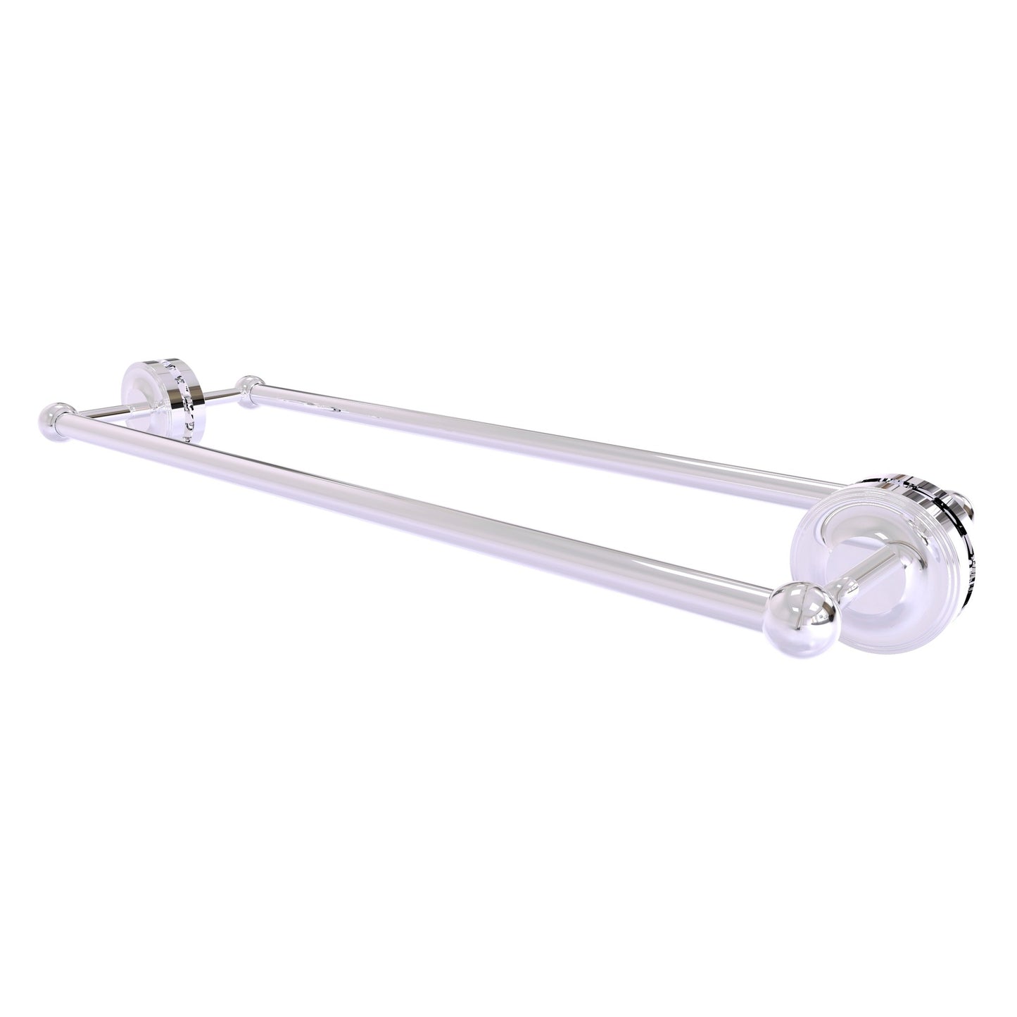 Allied Brass Prestige Regal 27" x 7.8" Polished Chrome Solid Brass 24-Inch Back-to-Back Shower Door Towel Bar