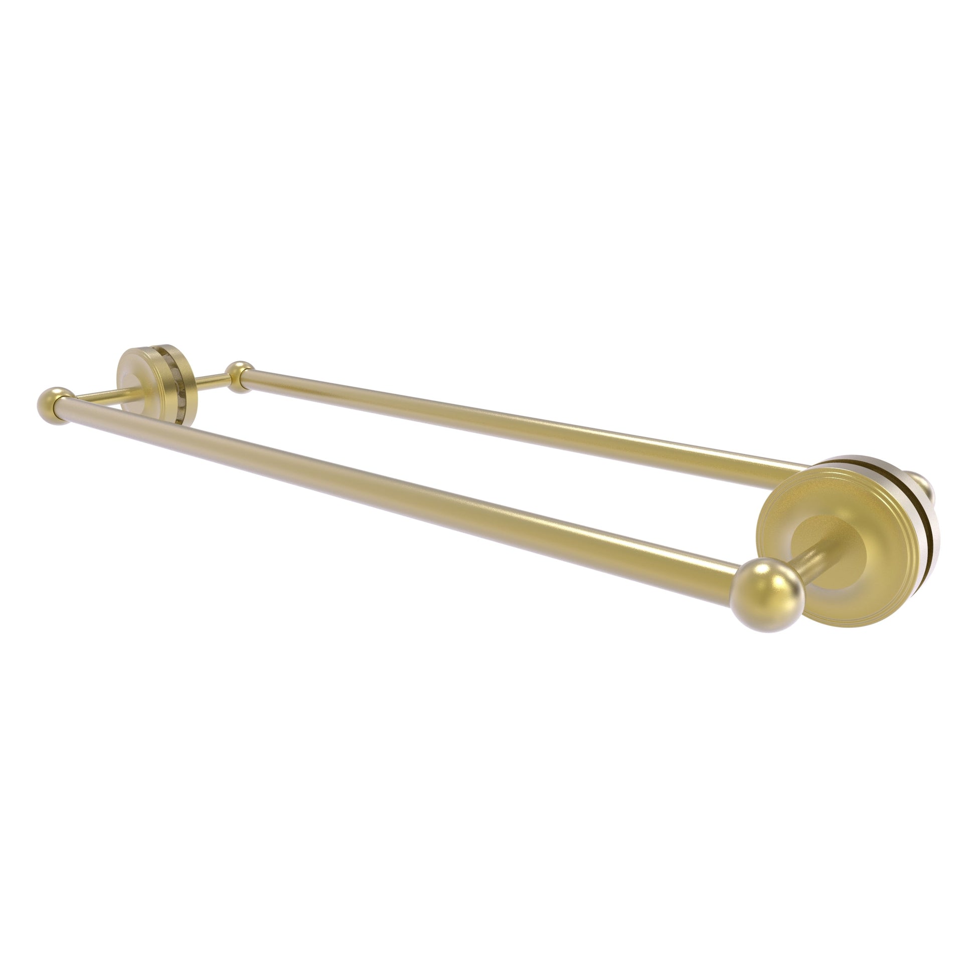Allied Brass Prestige Regal 27" x 7.8" Satin Brass Solid Brass 24-Inch Back-to-Back Shower Door Towel Bar